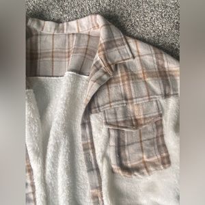 Fleece flannel jacket